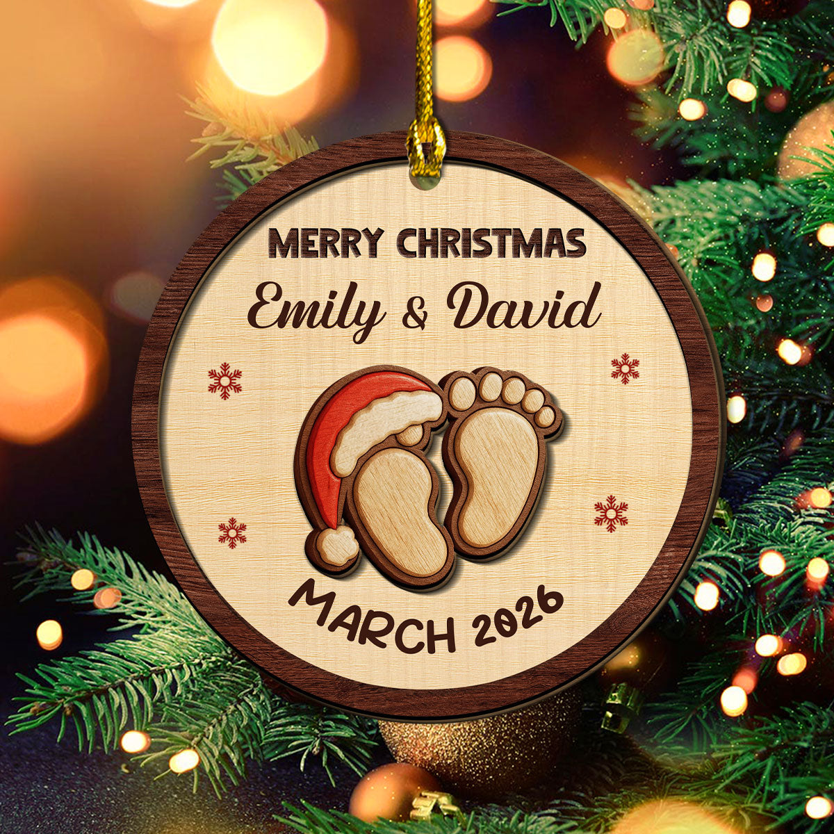 We Are Expecting You - Personalized Custom 2-Layered Wood Ornament