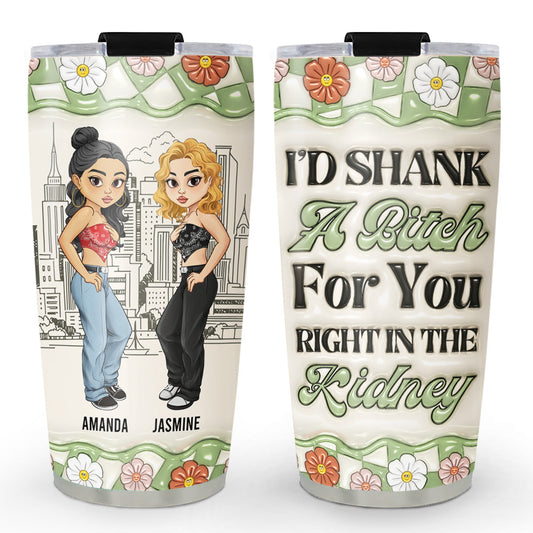 Y2K Bestie - Personalized Custom 3D Inflated Effect Tumbler
