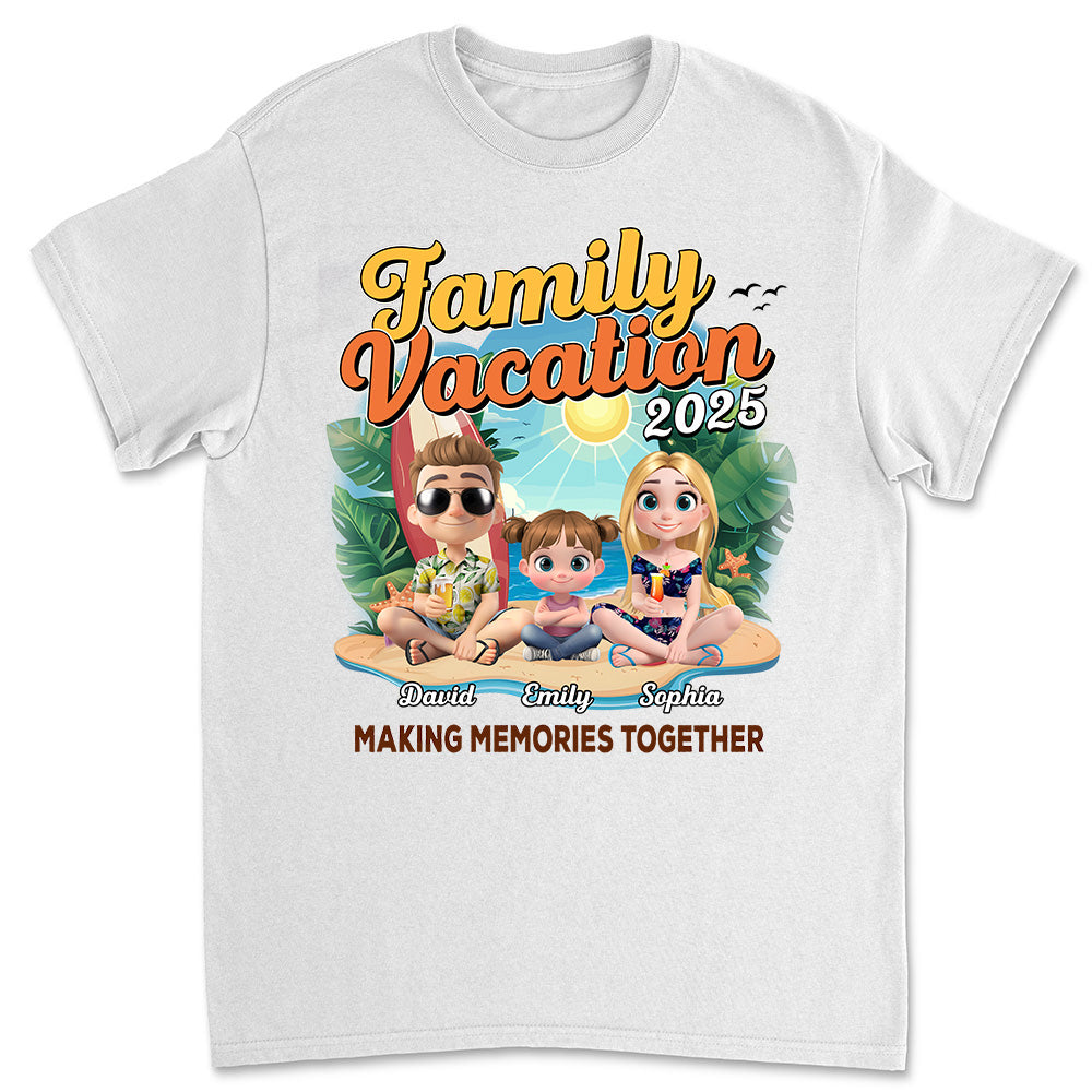 Family Vacation Making Memories Together - Personalized Custom Shirt