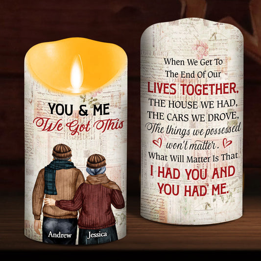 Lavender Candle - Personalized Custom LED Candle