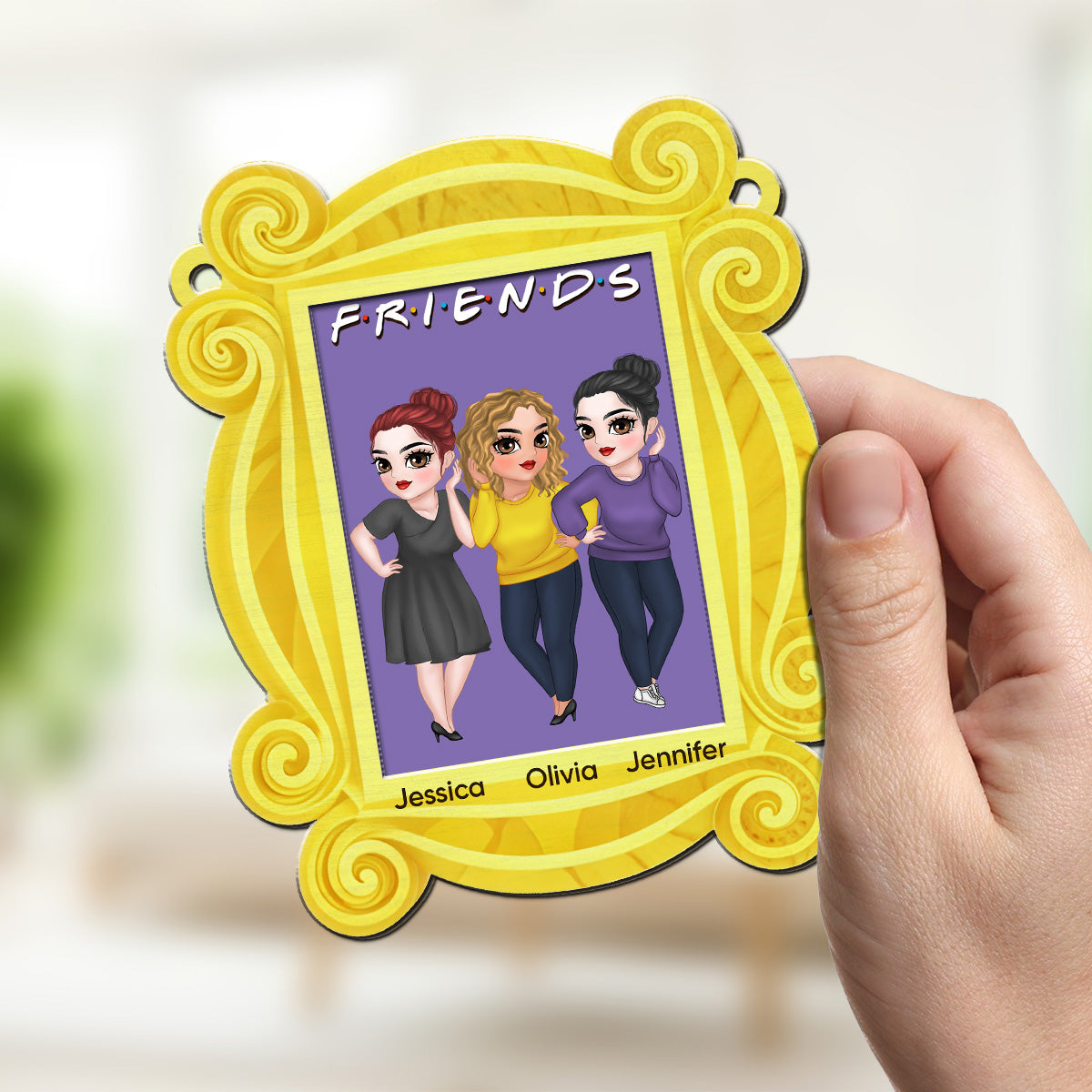 Friends Forever Frame - Personalized Custom Suncatcher