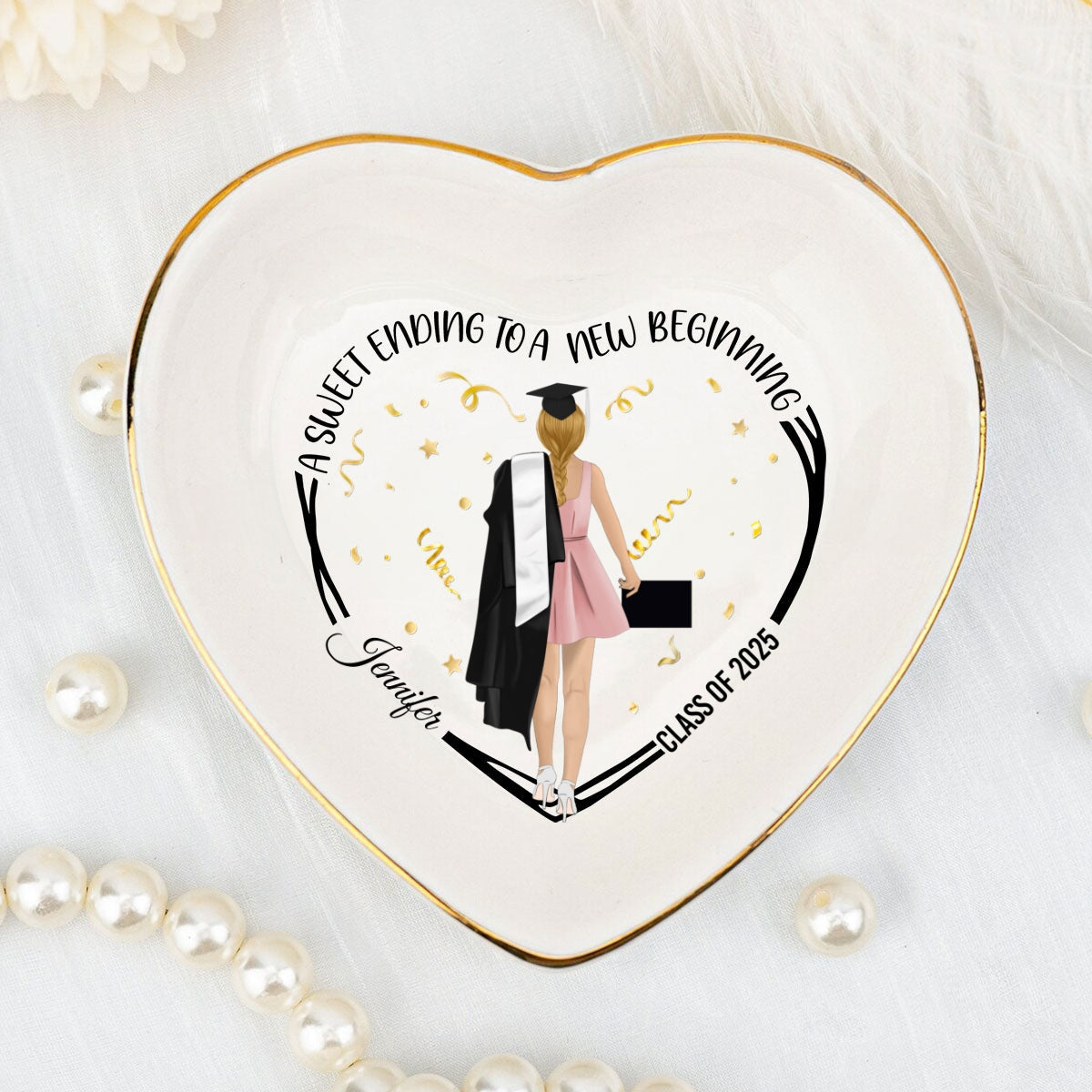 A Sweet Ending - Personalized Custom Jewelry Dish