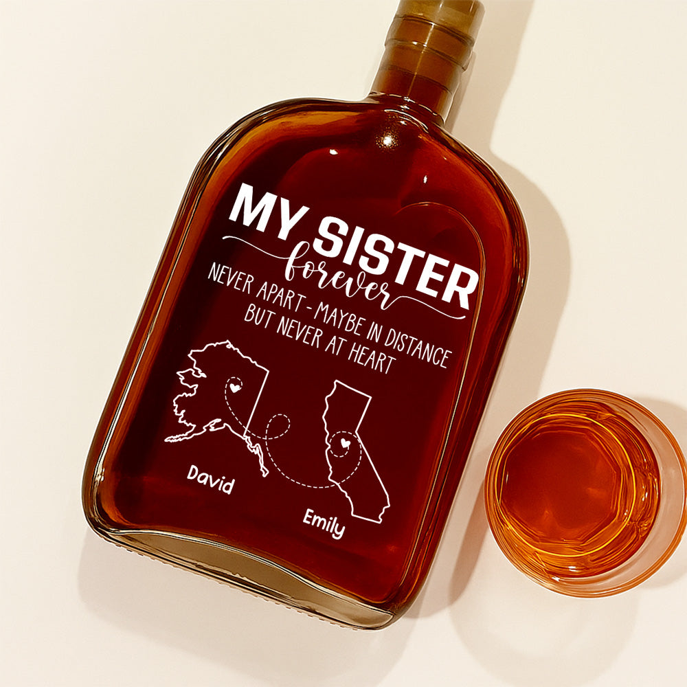 Never Apart - Personalized Custom Spirits Decanter