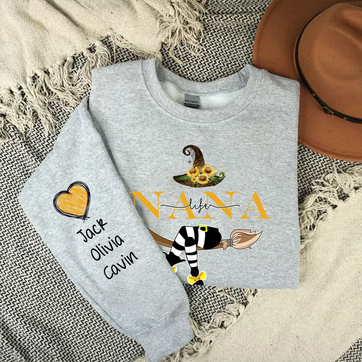 Grandma Life Witch Sweatshirt - Personalized Custom Sweatshirt