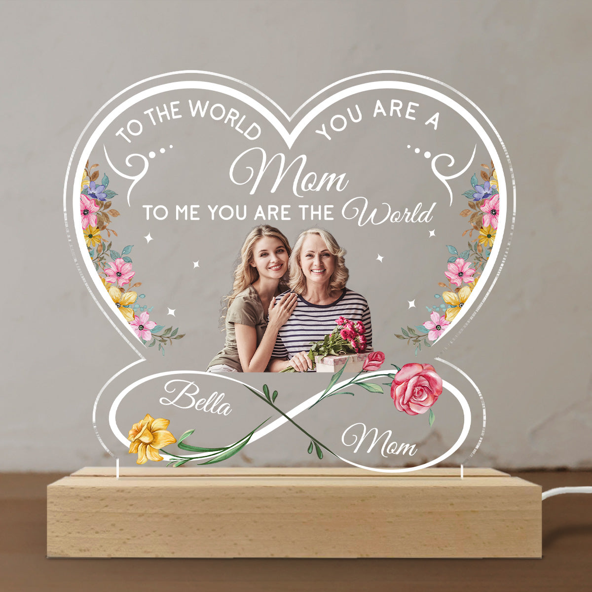 Awesome Mom - Personalized Custom LED Light