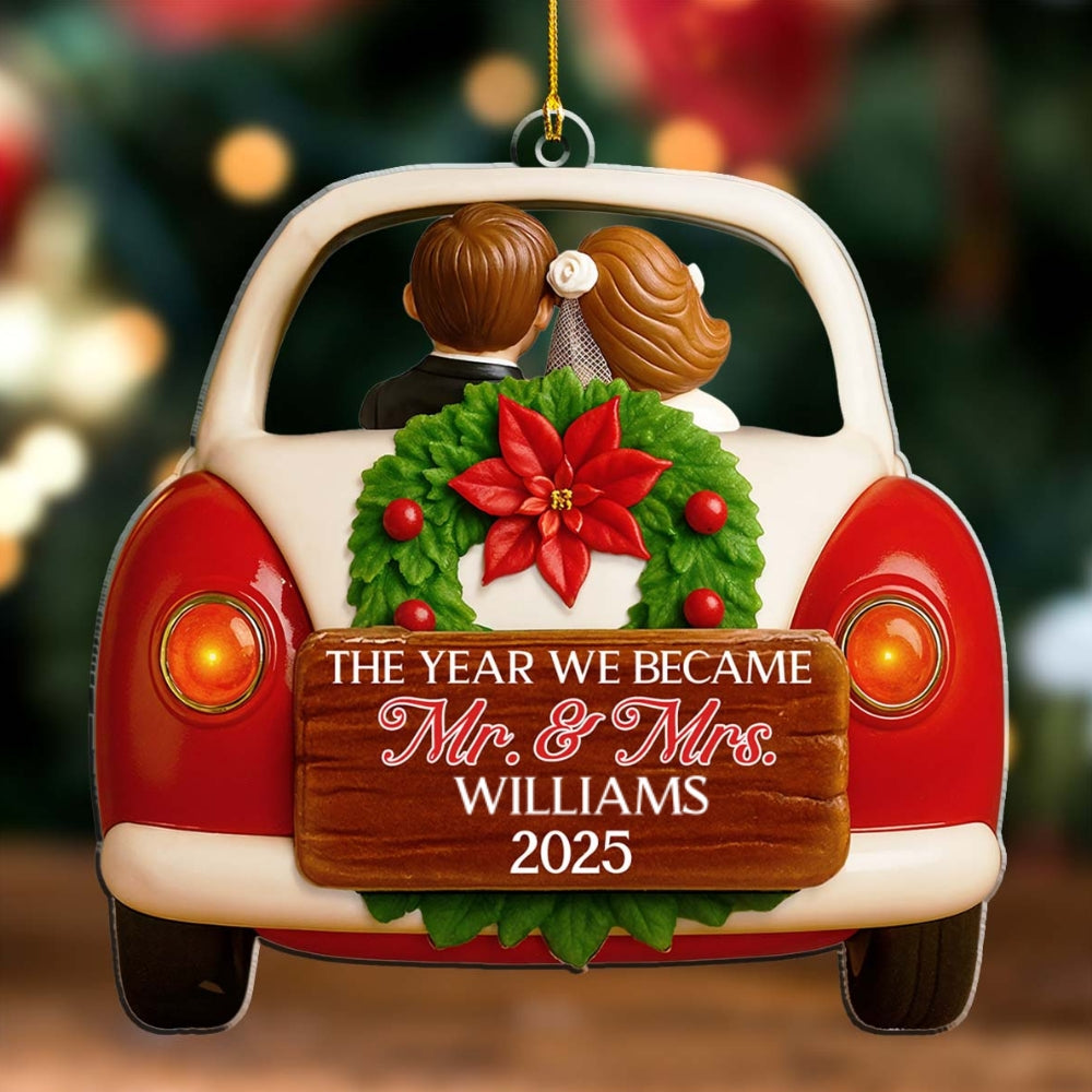 The Year We Became Forever - Personalized Custom Acrylic Ornament