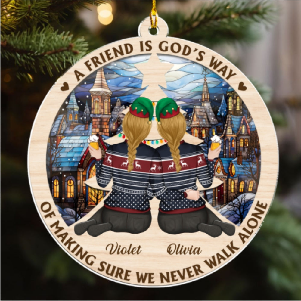 Make Sure We Are Friends Forever - Personalized Custom Acrylic Ornament