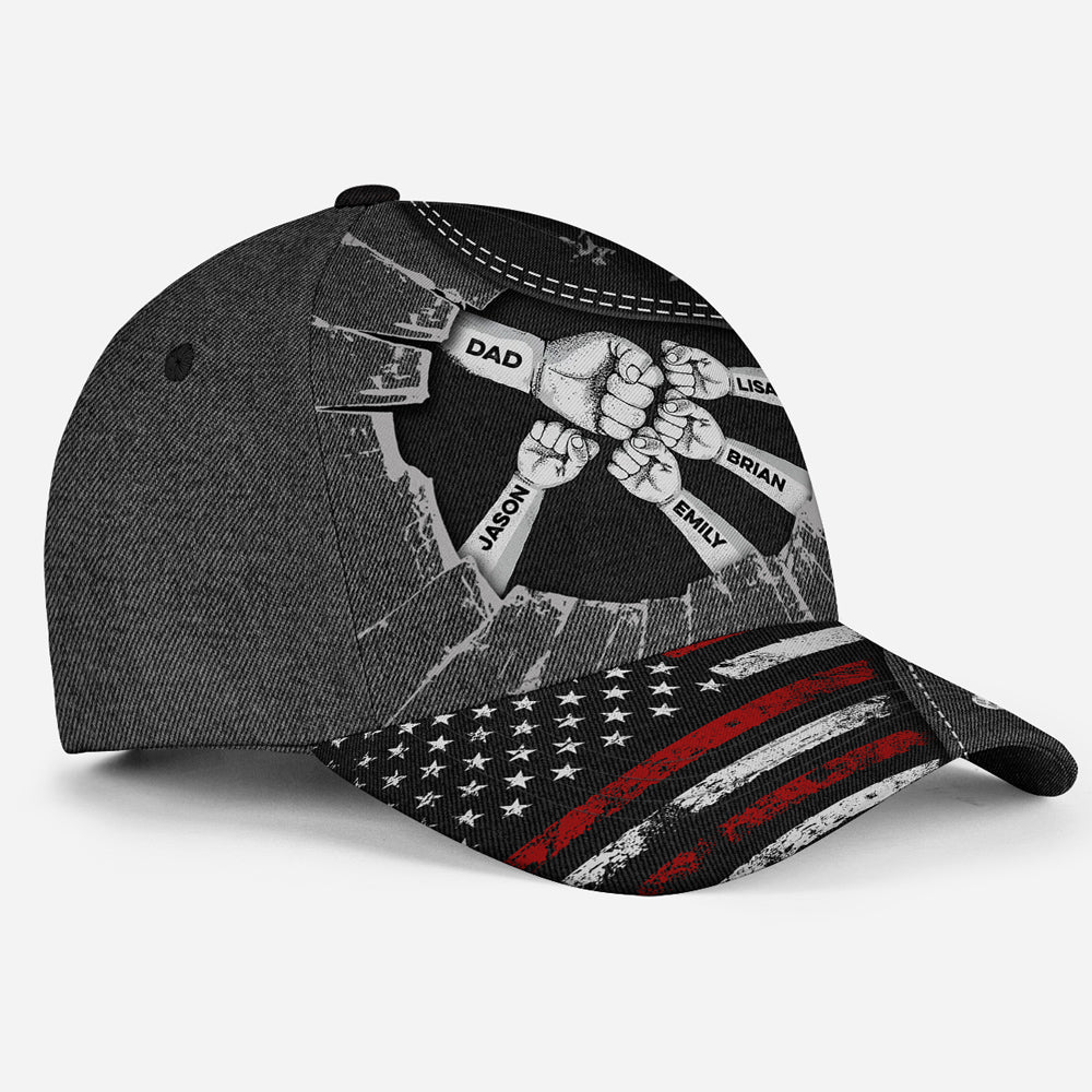 Fist Bump For Daddy - Personalized Custom Classic Cap