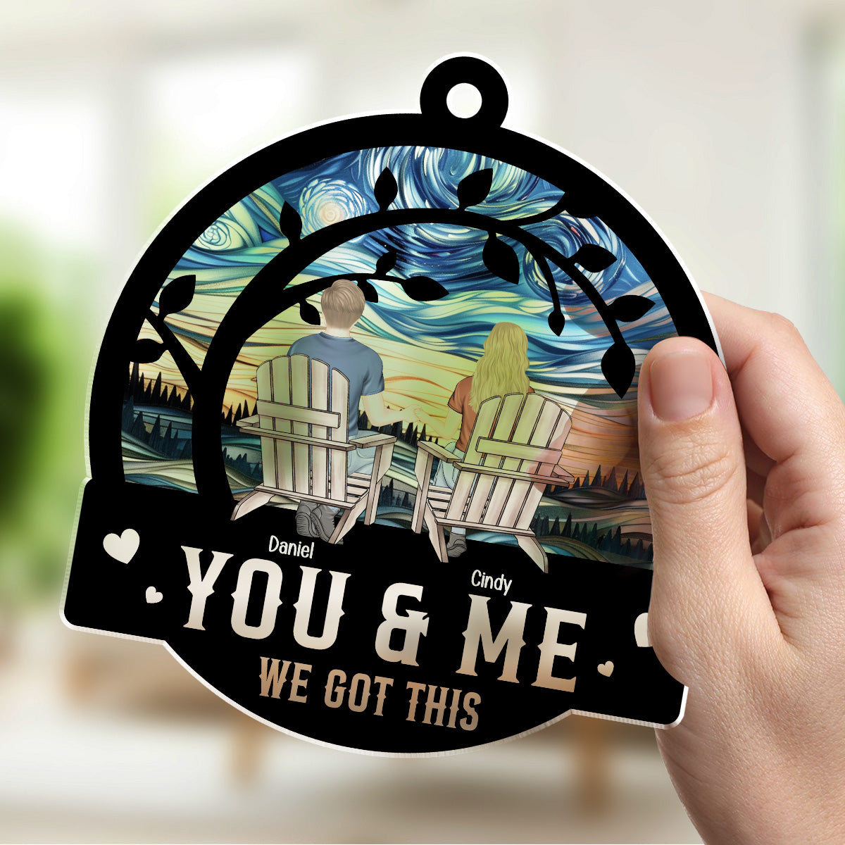 You & Me We Got This Ver 2 - Personalized Custom 1 Layer Suncatcher