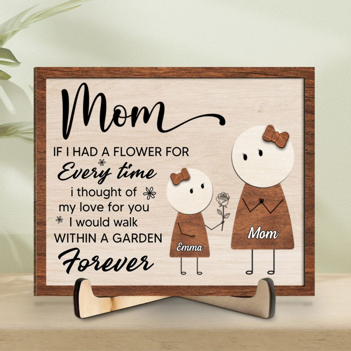 Our Love For You - Personalized Custom Wooden Plaque