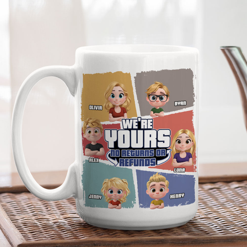 To Dad No Returns Or Refunds - Personalized Custom Coffee Mug