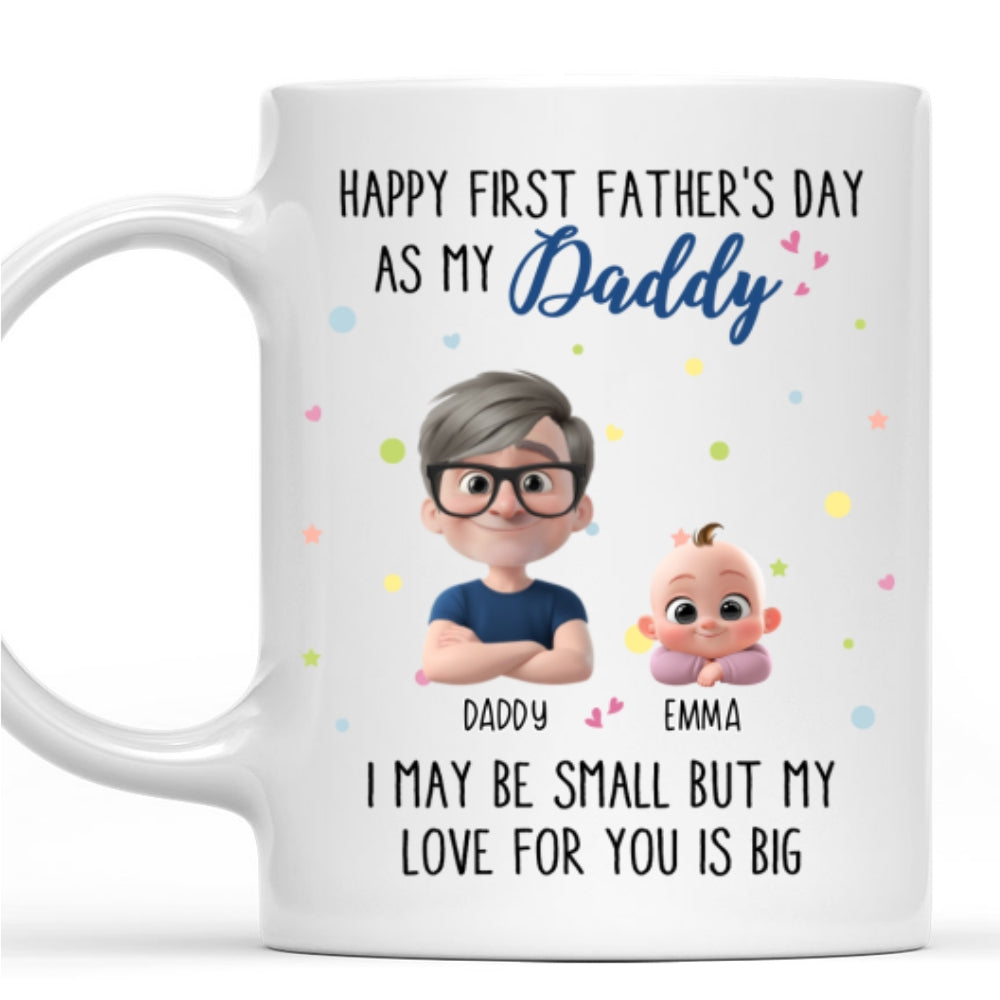 Father Day With Baby - Personalized Custom Coffee Mug