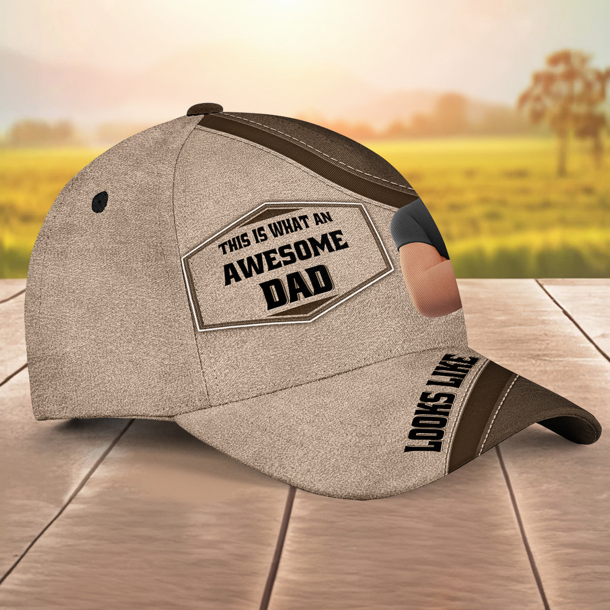 An Awesome Dad Looks Like - Personalized Classic Cap