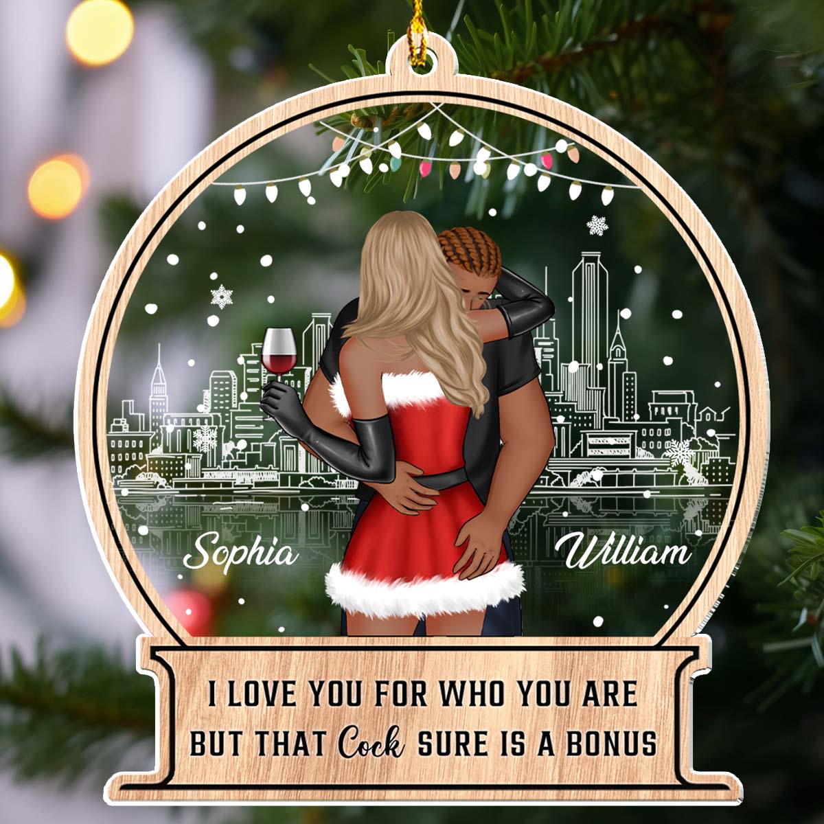 Thanks For All - Personalized Custom Acrylic Ornament