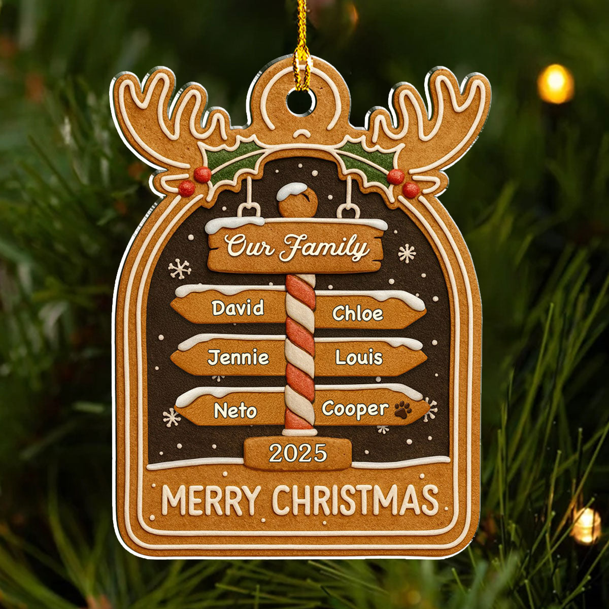 Cozy Holiday - Personalized Custom Acrylic Ornament