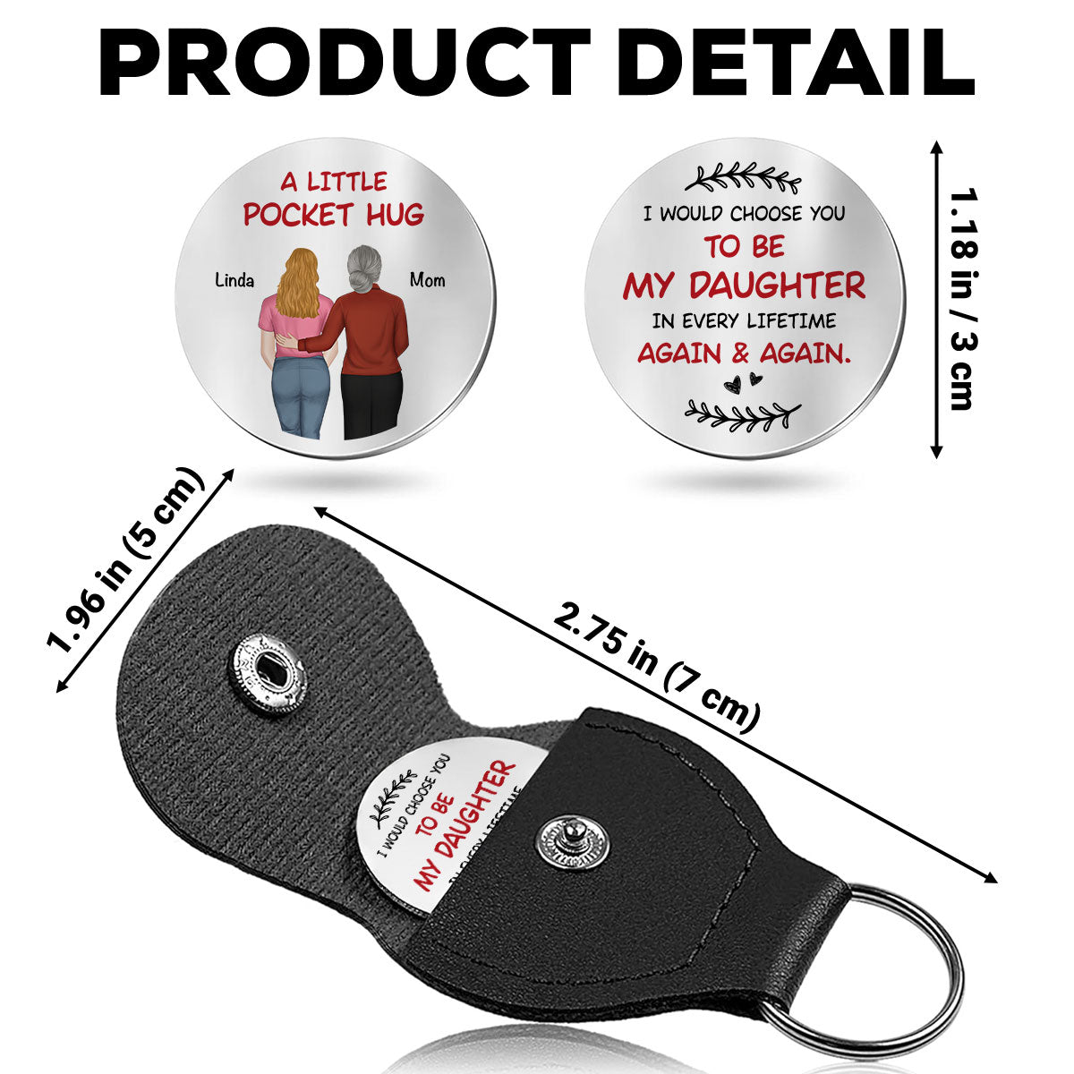 Again And Again - Personalized Custom Pocket Hug