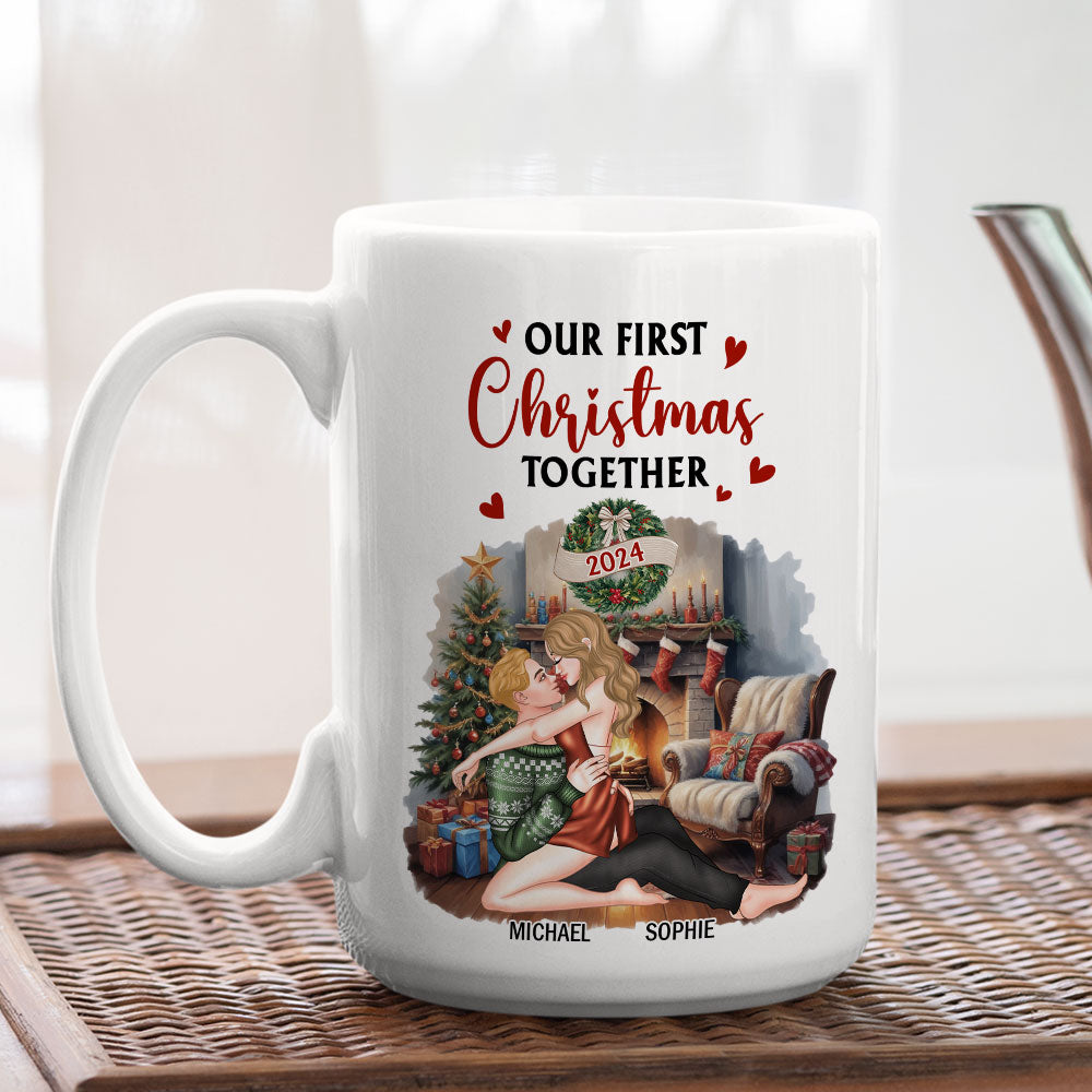Our First Christmas Together Baby - Personalized Custom Coffee Mug