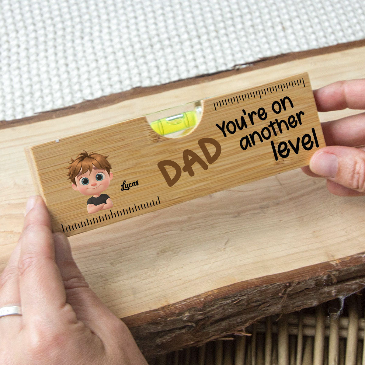 You Are On Another Level - Personalized Custom Wooden Spirit Level Bottle Opener