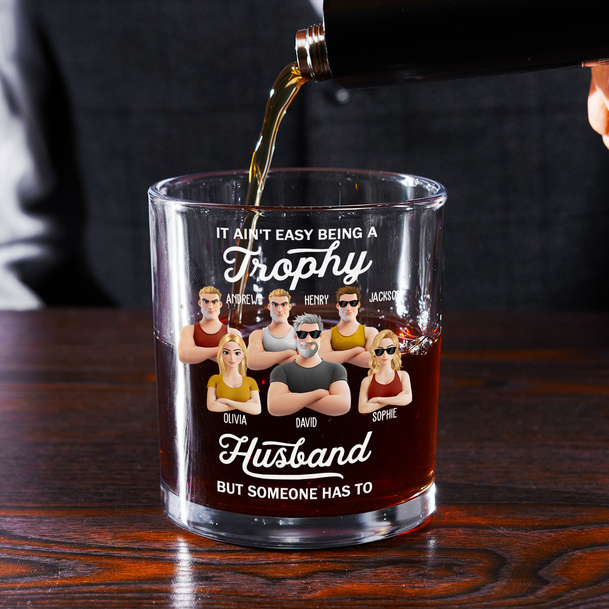 Happiness Begins With You - Personalized Custom Whiskey Glass