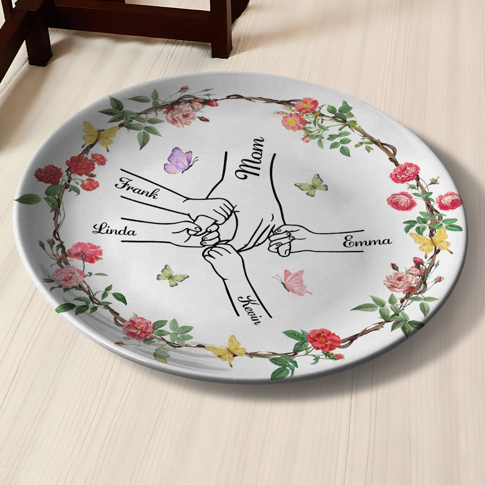 You Hold My Hand And My Heart - Personalized Custom Plate