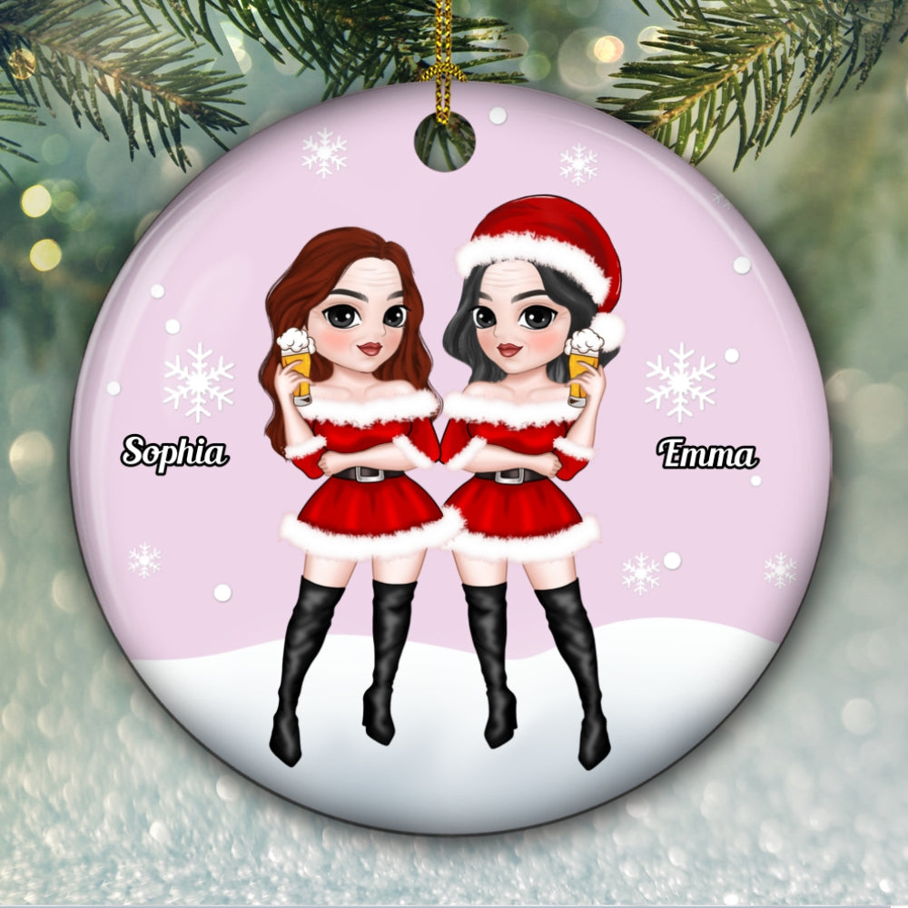 Punch Bitch - Personalized Custom 3D Inflated Effect Ceramic Ornament