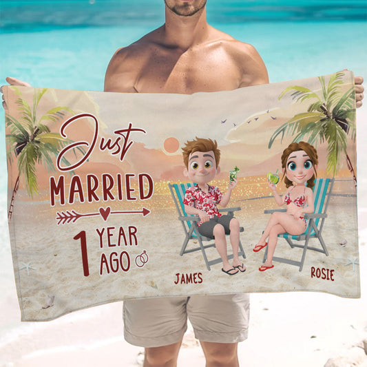 Best Vacation Ever - Personalized Custom Beach Towel