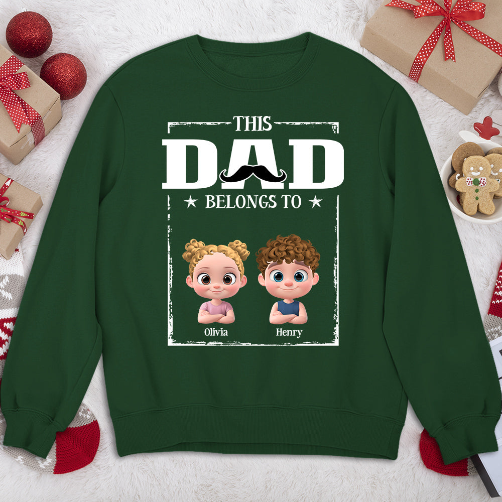 This Papa Belongs To - Personalized Custom Shirt