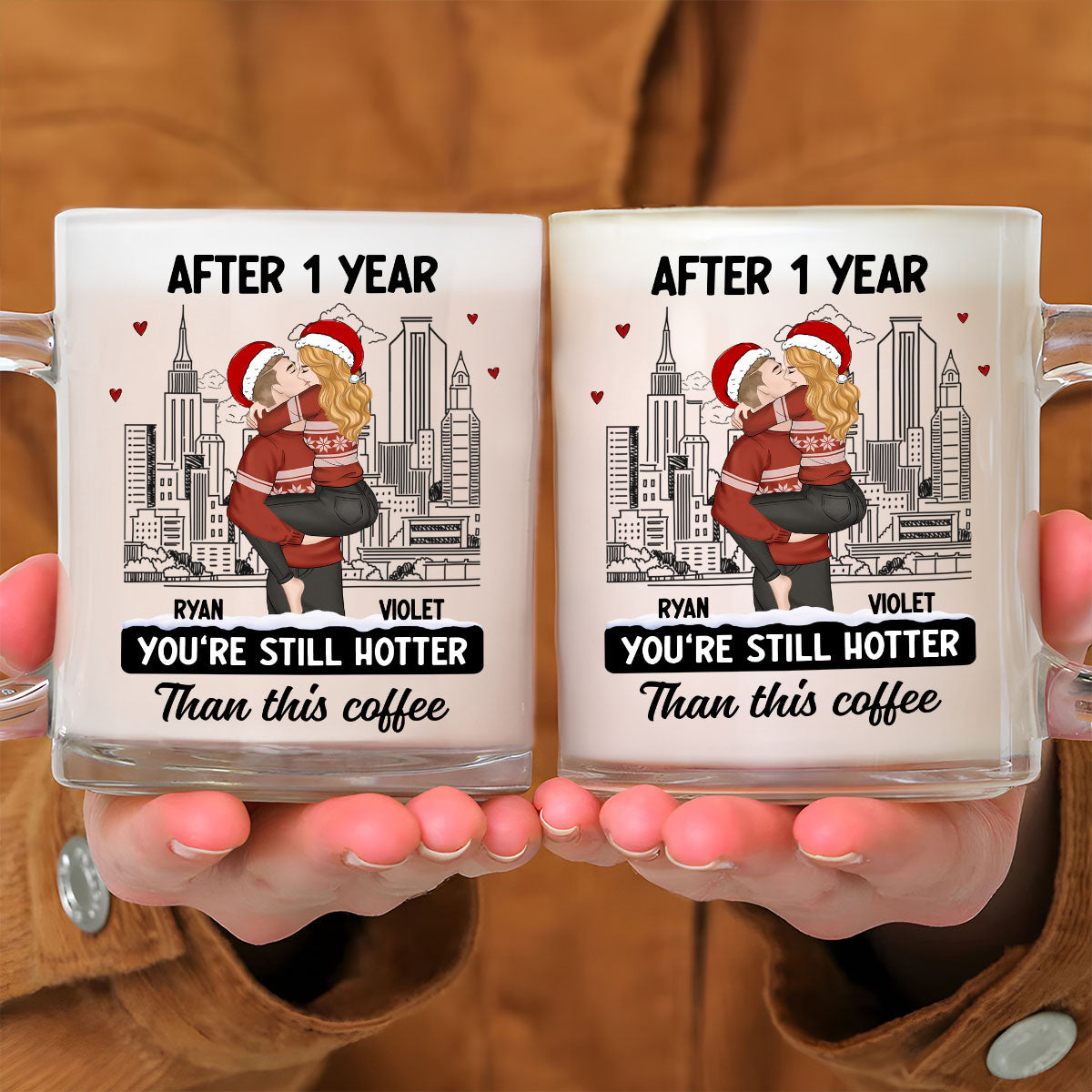 You Are Hotter Than Coffee - Personalized Custom Glass Mug