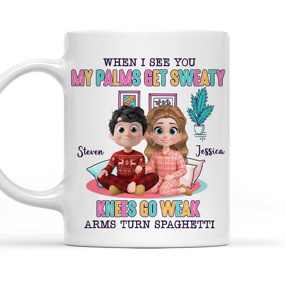 Love Turns Me Into Lasagna - Personalized Custom Coffee Mug