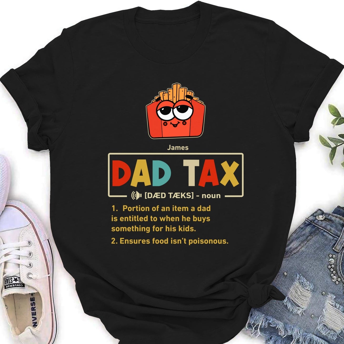 Taste Test Approved By Dad - Personalized Custom Shirt