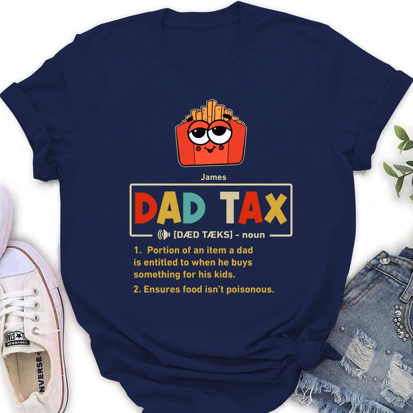 Taste Test Approved By Dad - Personalized Custom Shirt