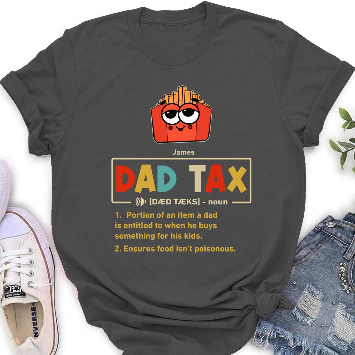 Taste Test Approved By Dad - Personalized Custom Shirt