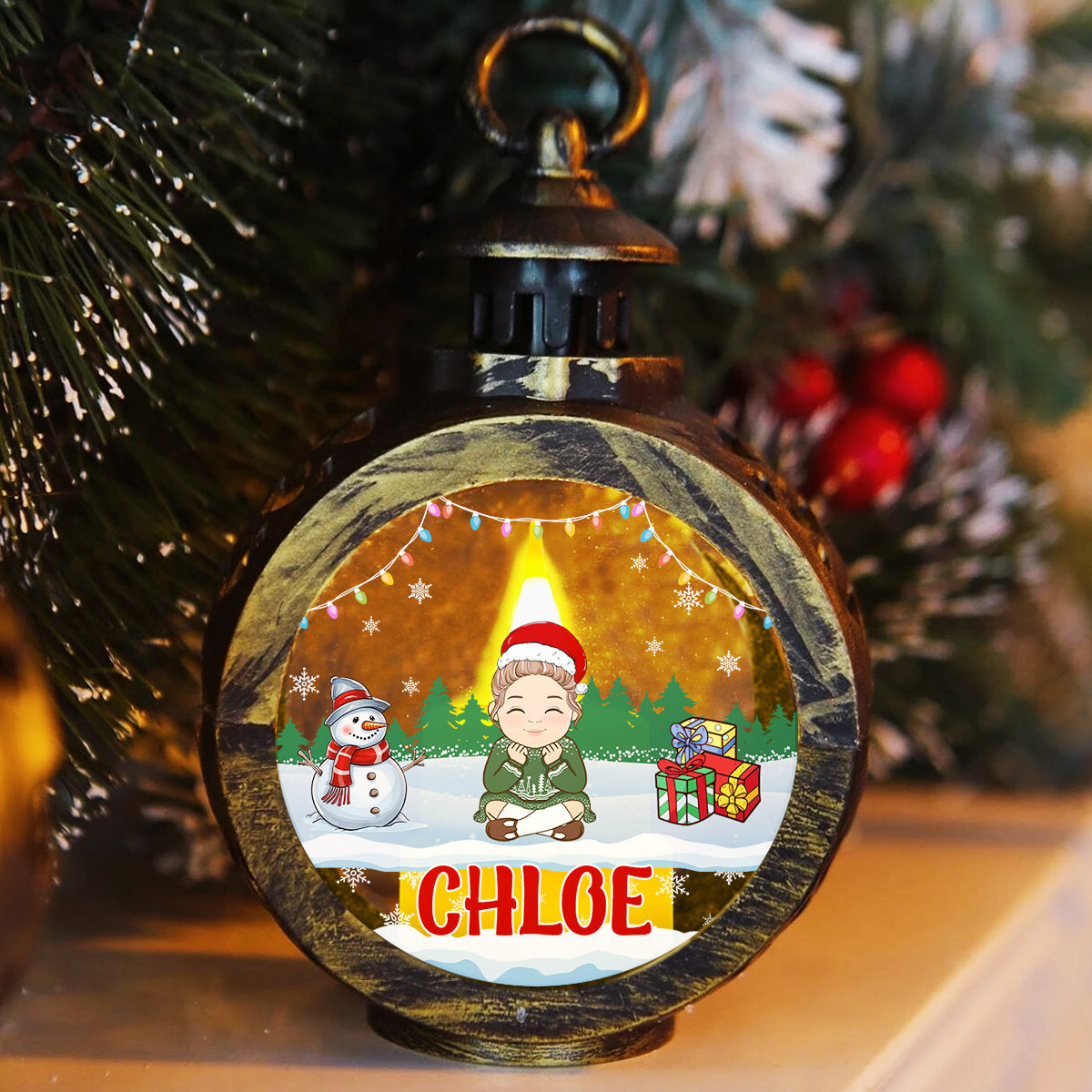 Lovely Family - Personalized Custom Christmas Lantern