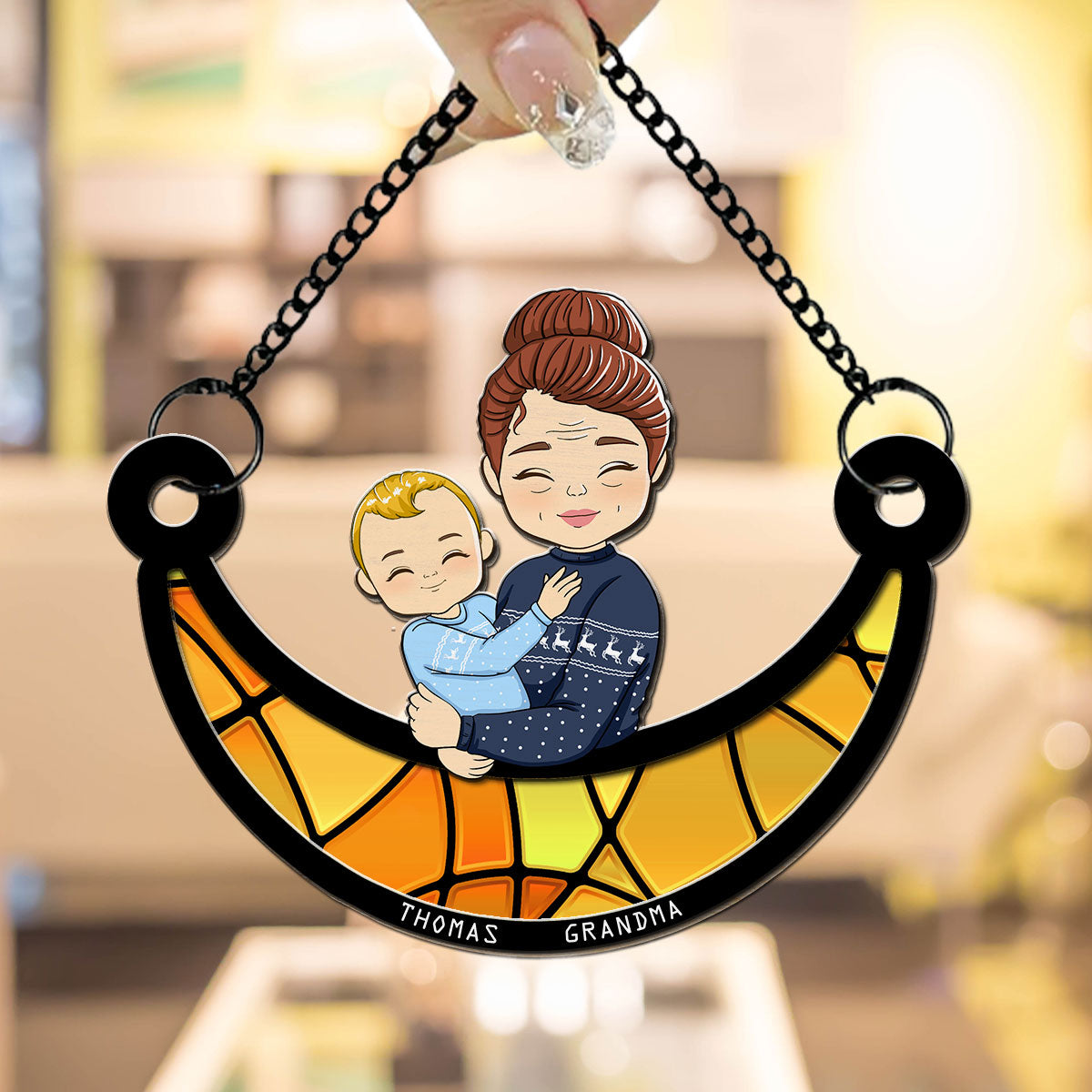 Grandma Love - Personalized Custom Suncatcher