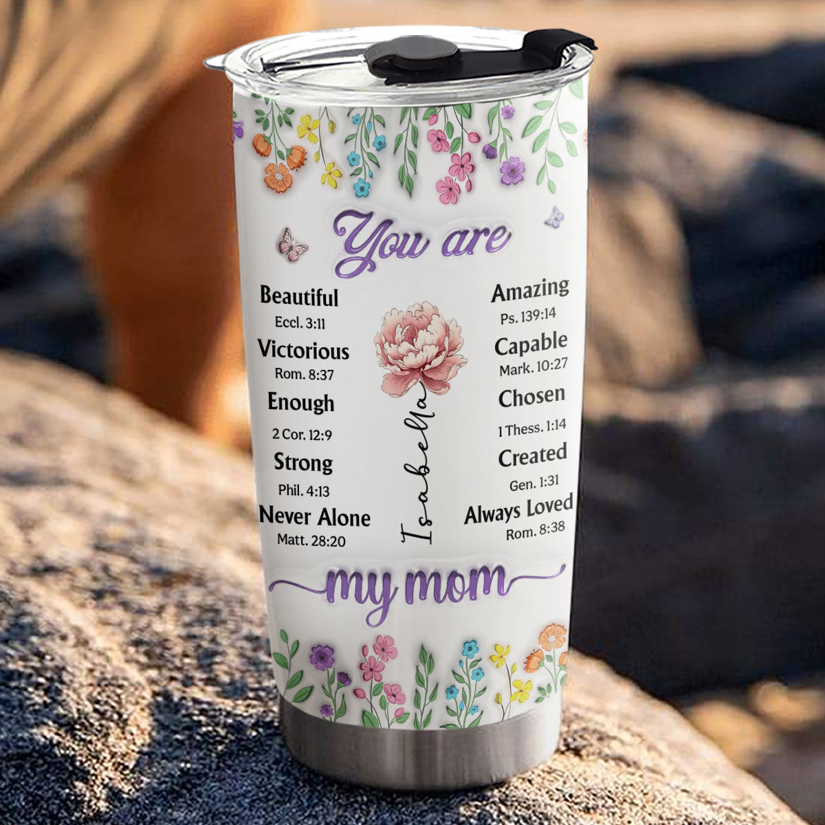 You Are My Mom - Personalized Custom 3D Inflated Effect Tumbler