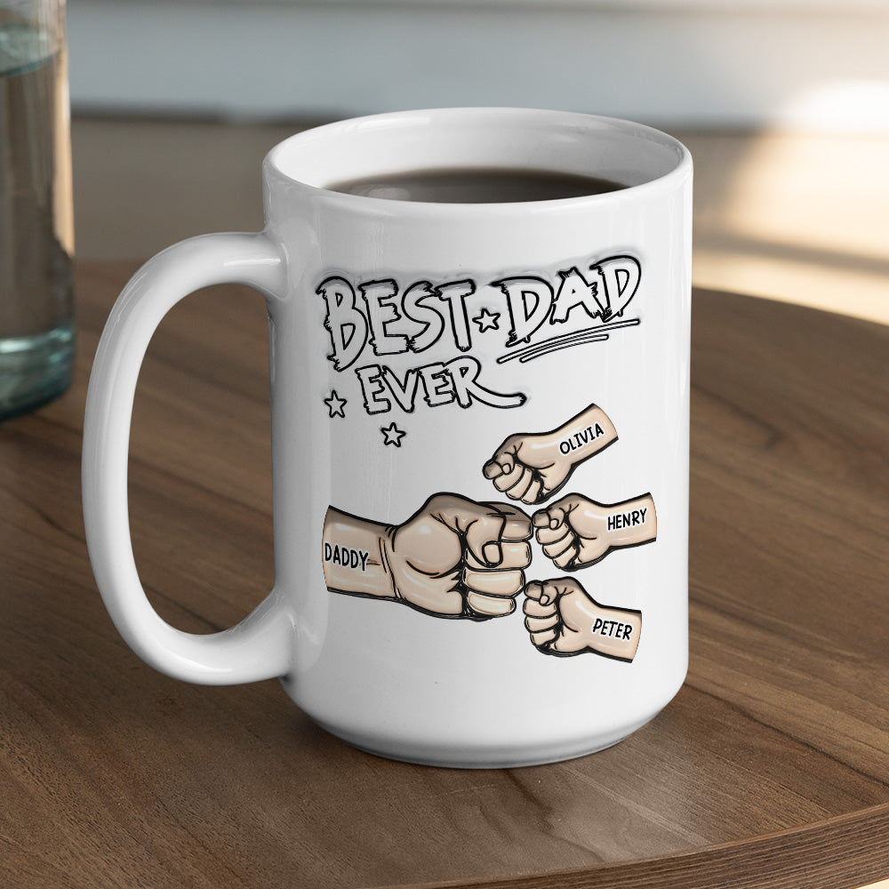 Best Dad - Personalized Custom 3D Inflated Effect Mug