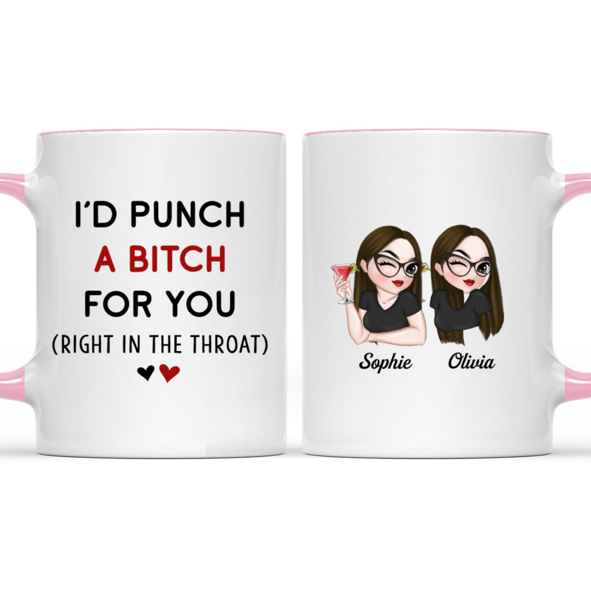 My Besties - Personalized Custom Accent Mug