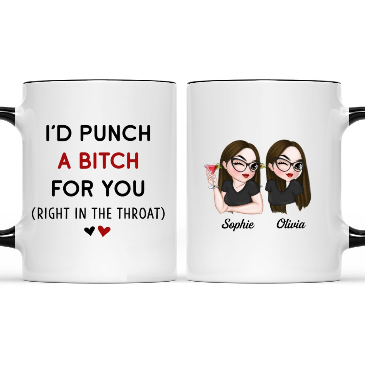 My Besties - Personalized Custom Accent Mug