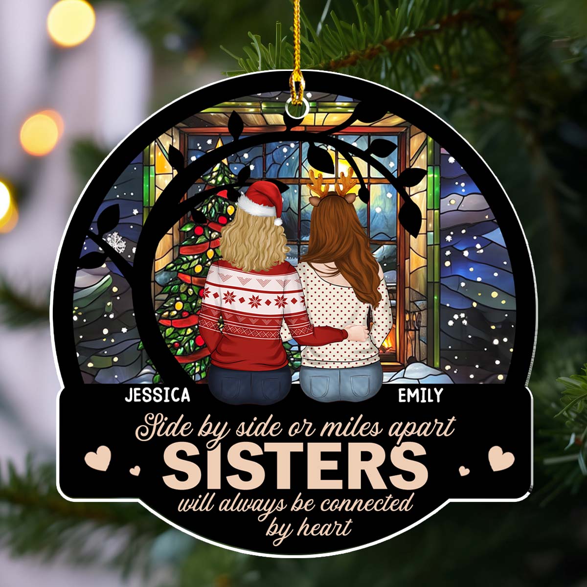 Circle Of Love - Personalized Custom Acrylic Ornament