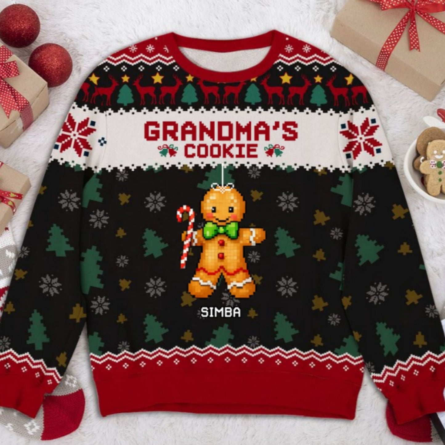 Grandma Cookies - Personalized Custom All-Over-Print Sweatshirt