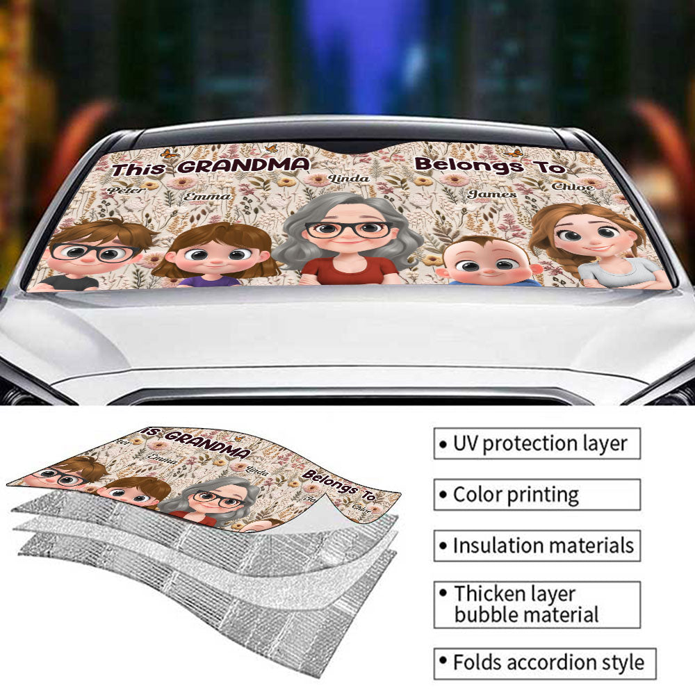 Wildflower Garden - Personalized Custom Car Sunshade