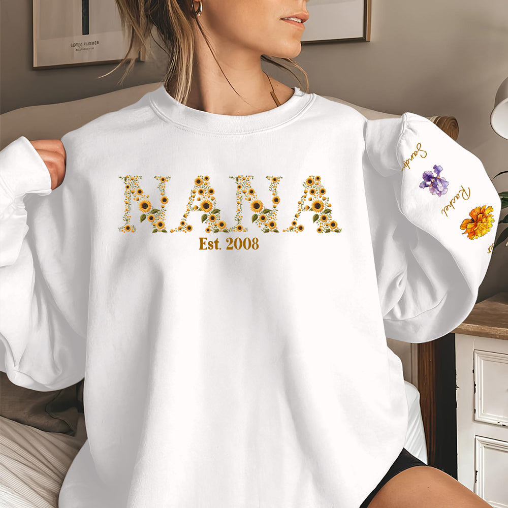 Blessed To Be Called Grandma - Personalized Custom Sweatshirt