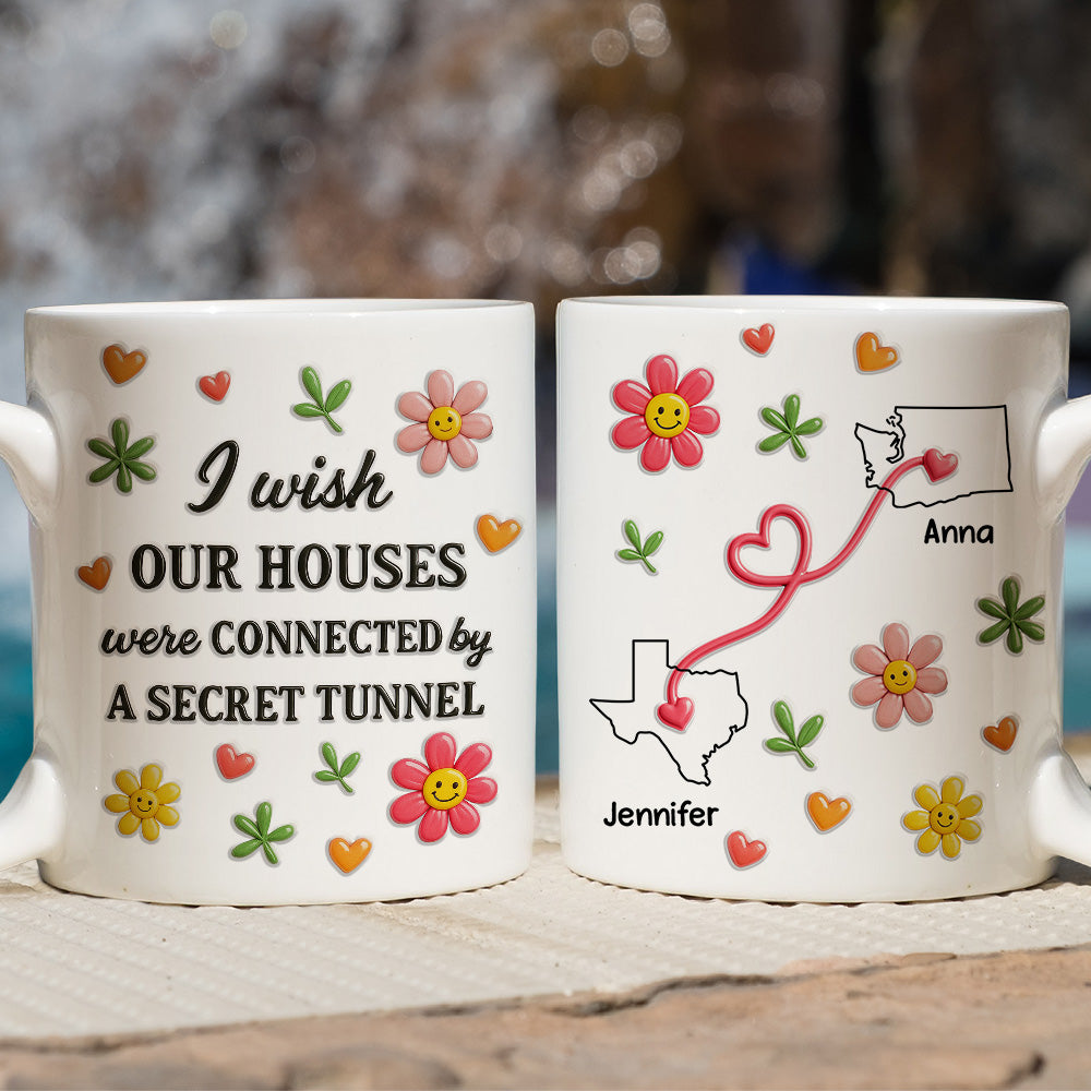 Wish We Shared A Tunnel - Personalized Custom 3D Inflated Effect Mug