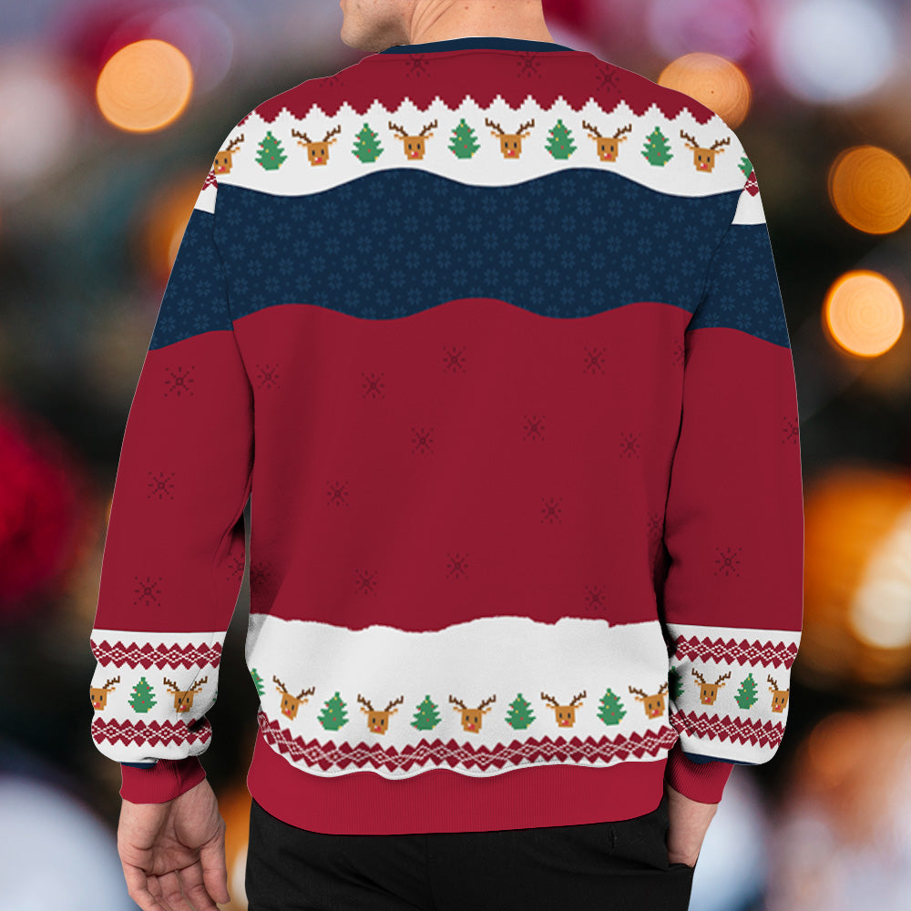 Our First Christmas - Personalized Custom All-Over-Print Sweatshirt