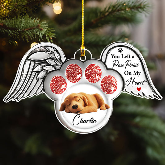 Paw In Heaven - Personalized Custom Acrylic Ornament