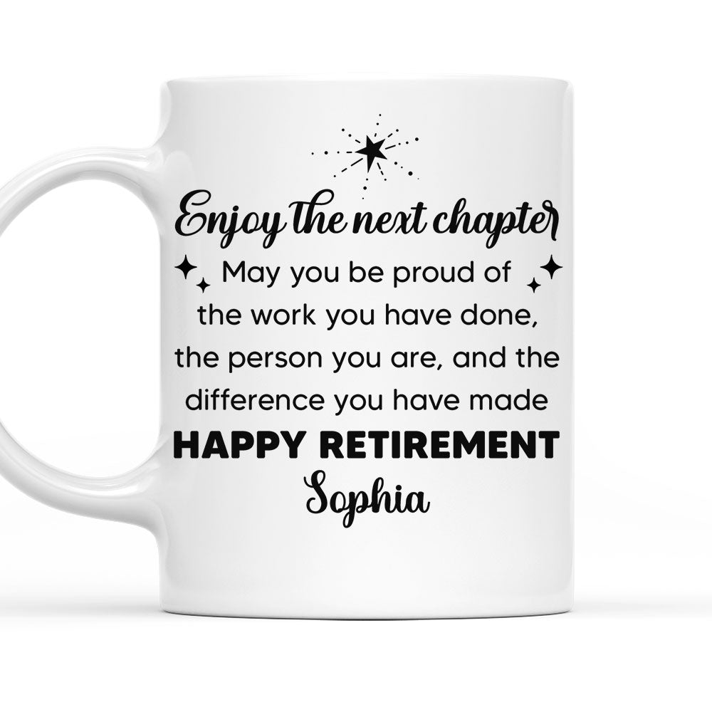 Happy Retirement - Personalized Custom Coffee Mug