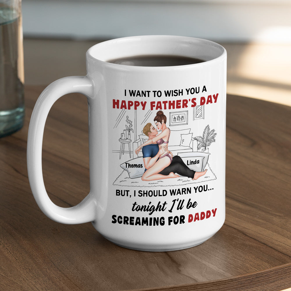 Celebrating Dad Then Calling Daddy - Personalized Custom Coffee Mug