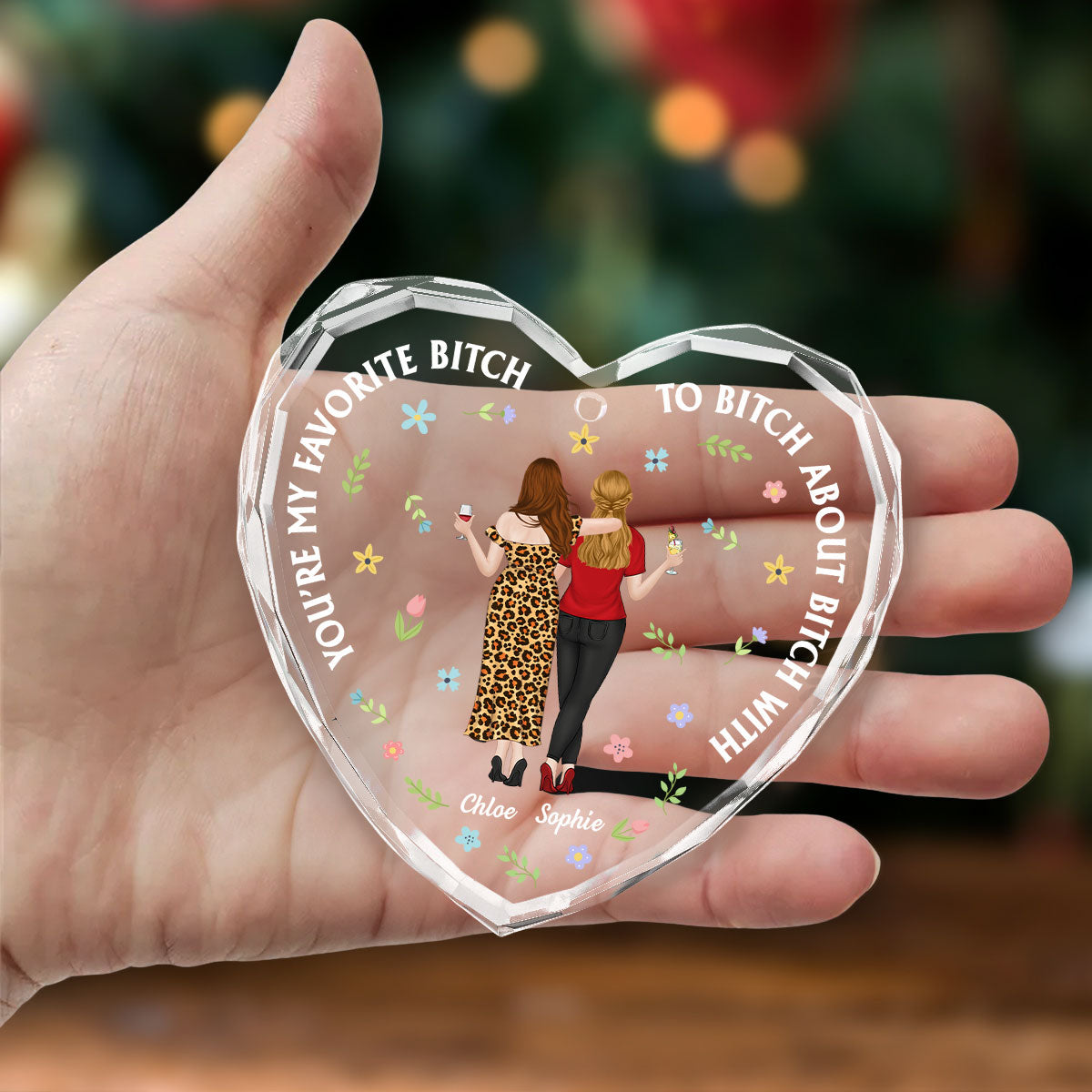 You're My Favorite - Personalized Custom Glass Ornament