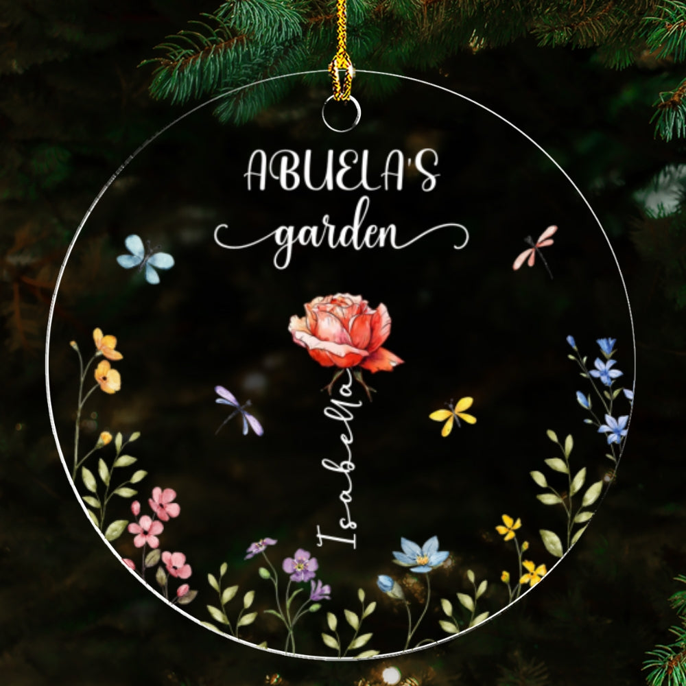 Grandma Garden - Personalized Custom Acrylic Ornament
