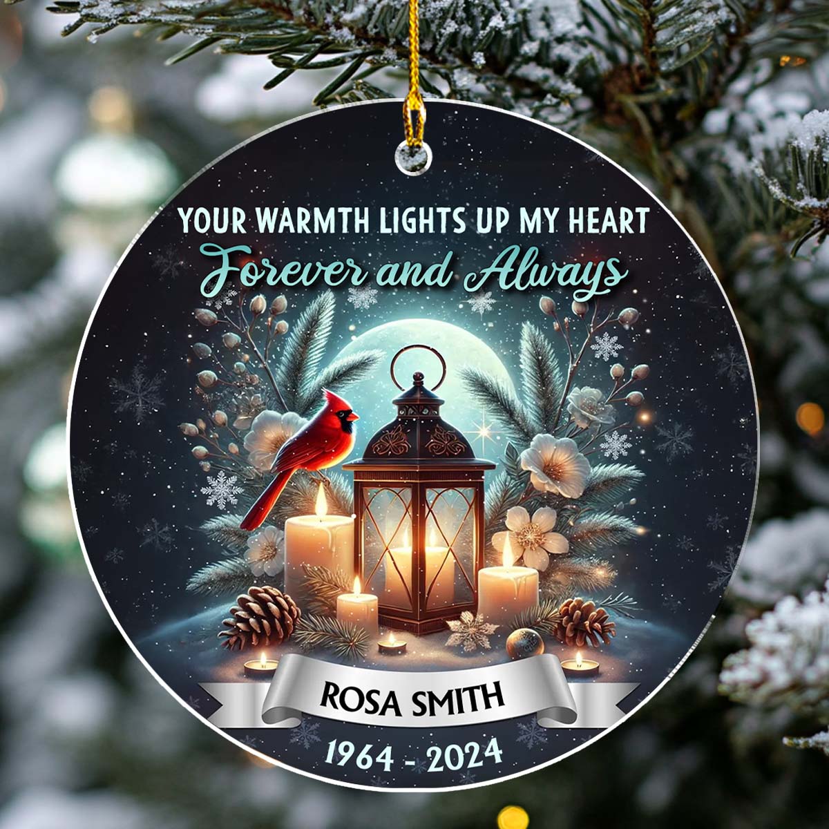 Forever And Always - Personalized Custom Acrylic Ornament
